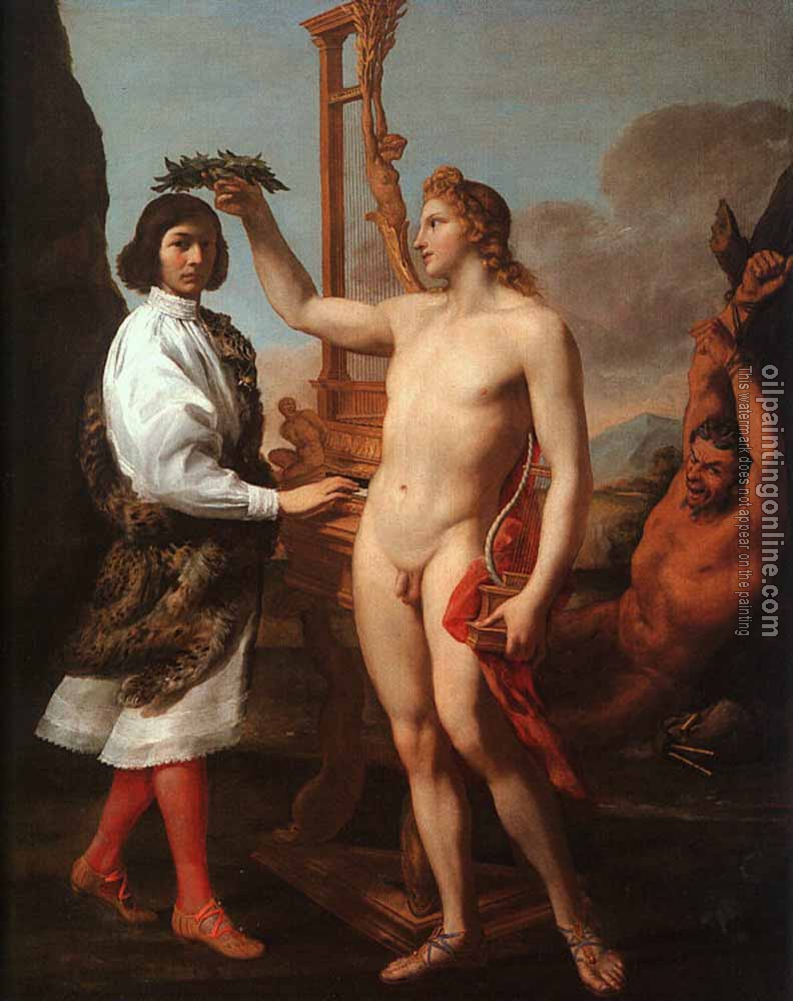 Andrea Sacchi - Marcantonio Pasqulini Crowned By Apollo